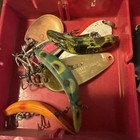  Vintage Fishing Lure   Tackle Box Lot 