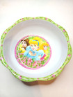 New 2x Zak Disney Princess Melamine Bowls  Cinderella  Belle  Aurora