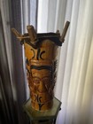 Antique Hand Carved Decorated Kpanlogo Djembe Peg Drum African Folk Art Oceanic