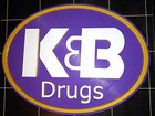 Vintage K b Drugs Logo Sign 3d Printed  12  O d  3d Graphics Reproduction Logo