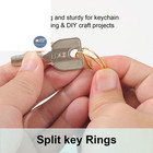 200pcs Key Rings  Split Bulk Keyrings For Keychain And 1 Inch  2 54 Cm   Gold