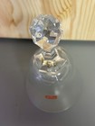 Rare Vintage Baccarat Matines Clear Crystal Bell Signed