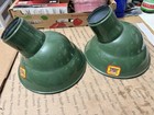Vintage Benjamin Barn Green Porcelain Light Globe