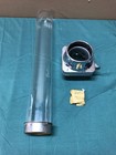 Vtg Chrome Puritan Dixie Cup Dispenser Clear Glass Tube Cup Holder Old 1546-26b