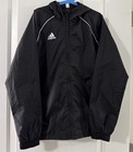 Adidas Windbreaker Jacket Youth 11-12 Years M Black white