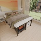 18 Inch Metal Bed Frame Queen Size No Box Spring Needed - Easy Assembly Heavy
