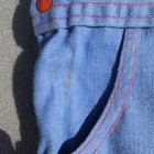 Vintage Carter s Blue Strawberry Overalls Shortall 4t Made In Usa Red Stitching