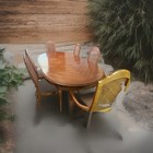 Vintage Drexel Heritage Dining Set     Oval Extension Table   6 Chairs    solid Wood