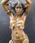Woman Semi Nude Bronze Statue Sculpture Figure Goddess