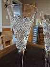 2 Waterford Flutes Crystal Wedding Heirloom Heart Toasting Champagne Glasses