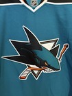 San Jose Sharks Reebok Nhl Hockey Jersey Adult Large Teal Premier Sewn Logo