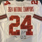 2024 Ohio State National Champions Signed Jersey 21  Autos Jeremiah Smith Swau