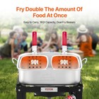 Vevor 18qt Fish And Wing Fryer Aluminum Outdoor Propane Fryer Kit With 2 Baskets