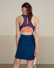 Lacoste Sport Size 36 Mesh Lacerback Technical Tennis Dress Stretch Built In Bra