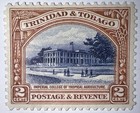 Travelstamps  Trinidad   Tobago Stamps Sc  35 Mint  Og  Hinged  2 Cent  12 Perf