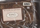 New Woven Jacquard Vintage Duvet Cover Set 4 Pc King Borghese Bed Bath   Beyond