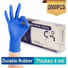 3000pcs Nitrile Exam Gloves Durable Thicken 4mil Non-latex Powder Free S m l xl