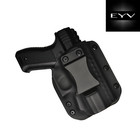 Eyv Iwb Hybrid Leather  Kydex Holster - Pepper Gun 2 0 Mace Brand - Left Hand
