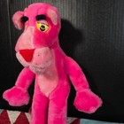 Vintage Pink Panther Plush Stuffed Animal Toy 15 Inch Hot Pink Mgm Cartoon