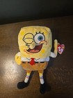 Ty 2004 Spongebob Nwt Squarepants 8  Thumbs Up Winking Eye Plush Beanie Baby  b