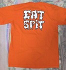 Carlito Wwe Signed T-shirt M Orange Eat Spit Logo Collectible
