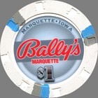 New Release -  3  Bally s Casino Resort Casino Chips - Marquette  Iowa