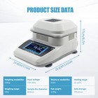 Lab Moisture Analyzer Rapid Moisture Tester Halogen Heating Moisture Meter 110v