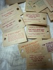 Vintage Fortune Tickets From Swami Carnival Machine Paper Ephemera Lot 1940 s
