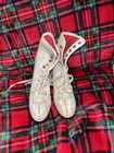Vintage Ice Skates White Size Youth 7 Winter  Home Decoration Okay Condition