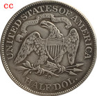 1872 Cc Seated Liberty Silver Half Dollar 50c High Grade