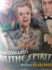 Blithe Spirit Signed Broadway Window Card Poster 2009 Angela Lansbury Shubert
