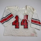 Vintage 80s Mesh Football Jersey Adult Xl Thrashed Distressed Cut Off Cropped