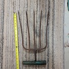 Austrian Pitch Fork hay Fork  5  12in Tines  Handle Neck Included  Some Rust 