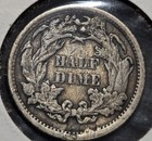 1871 Seated Liberty Half Dime  90  Silver  Usa