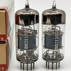 Nos Matched Code Matched Pair Telefunken Ef184 6ej7 Diamond Bottom Tested