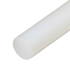5 000  5 Inch  X 36 Inches  Uhmw Plastic Round Rod  White