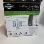 New Petsafe 4-way Security Locking Cat dog Door For Small Pets Ppa00-11325 Nib