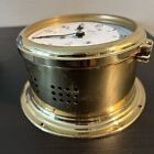 Schatz Royal Mariner Bell Clock Brass 7 Jewels No Key Or Glass Untested