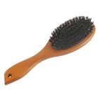 Natural Boar Bristle Hair Brush Wooden Oval Anti-static Detangling Comb