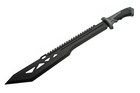 Machete   Rite Edge 25  Overall Black Blade Rubber Handle Tactical   Sheath