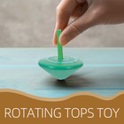 6pcs Spinning Tops Wood Toy Colorful Wooden Gyroscopes Wood Tops Gyroscope Kids