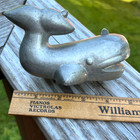 Antique Schall Whale Ice Cream Mold S co 602 Pewter Candy Chocolate 2 Piece Mold