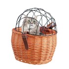 Bike Pet Basket  Wicker Bike Basket For Small Dogs Cats Pet Carrier Front Bas   