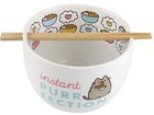 Pusheen Instant Purrfection Ramen Noodle Bowl   Chopsticks Nib