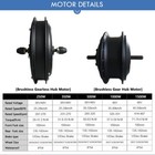 36v 48v Electric Bike Conversion Kit 250w-2000w Front Rear Hub Motor Wheel