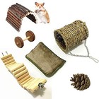 Pet Hammock Hamster Hanging Toy  5 Piece Set House Hanging Bed Cage Toys For    