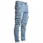 Men s Slim Fit Ripped Jeans Stretch Denim Pants Casual Skinny Trousers Fashion