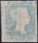 1841 Es11 Sg14 2d Blue Plate 3 Very Fine Maltese Cross 4 Large Margins  ge 