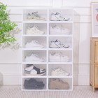 12pcs Clear Shoe Storage Box Plastic Stackable Shoe Organizer Containers Bins 