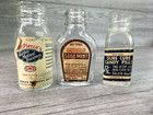 Lot Of 3 Vintage Collectible Apothecary Bottles W paper Labels